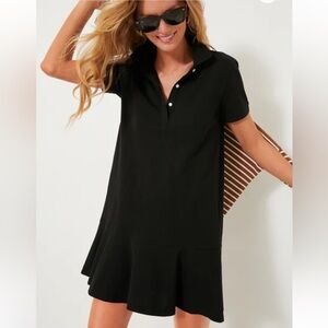 Tuckernuck Black Pique May Polo Dress